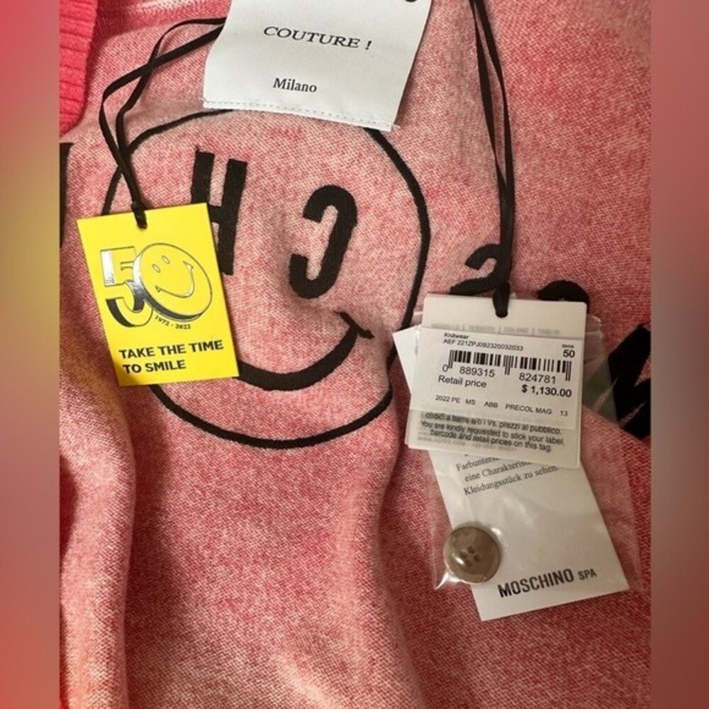 Moschino Couture Ombe effect Cardigan size 50- US L NWT - Picture 6 of 6